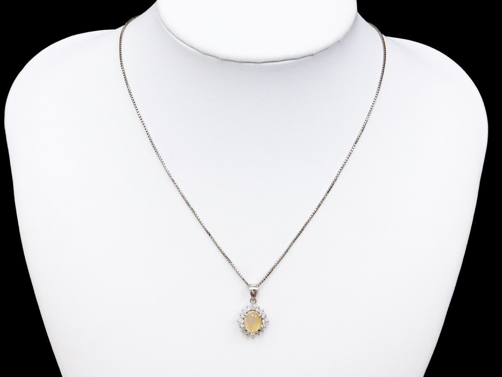 FOP 0.909ct D 0.44ct Pt/Pt850 7.3g Necklace 