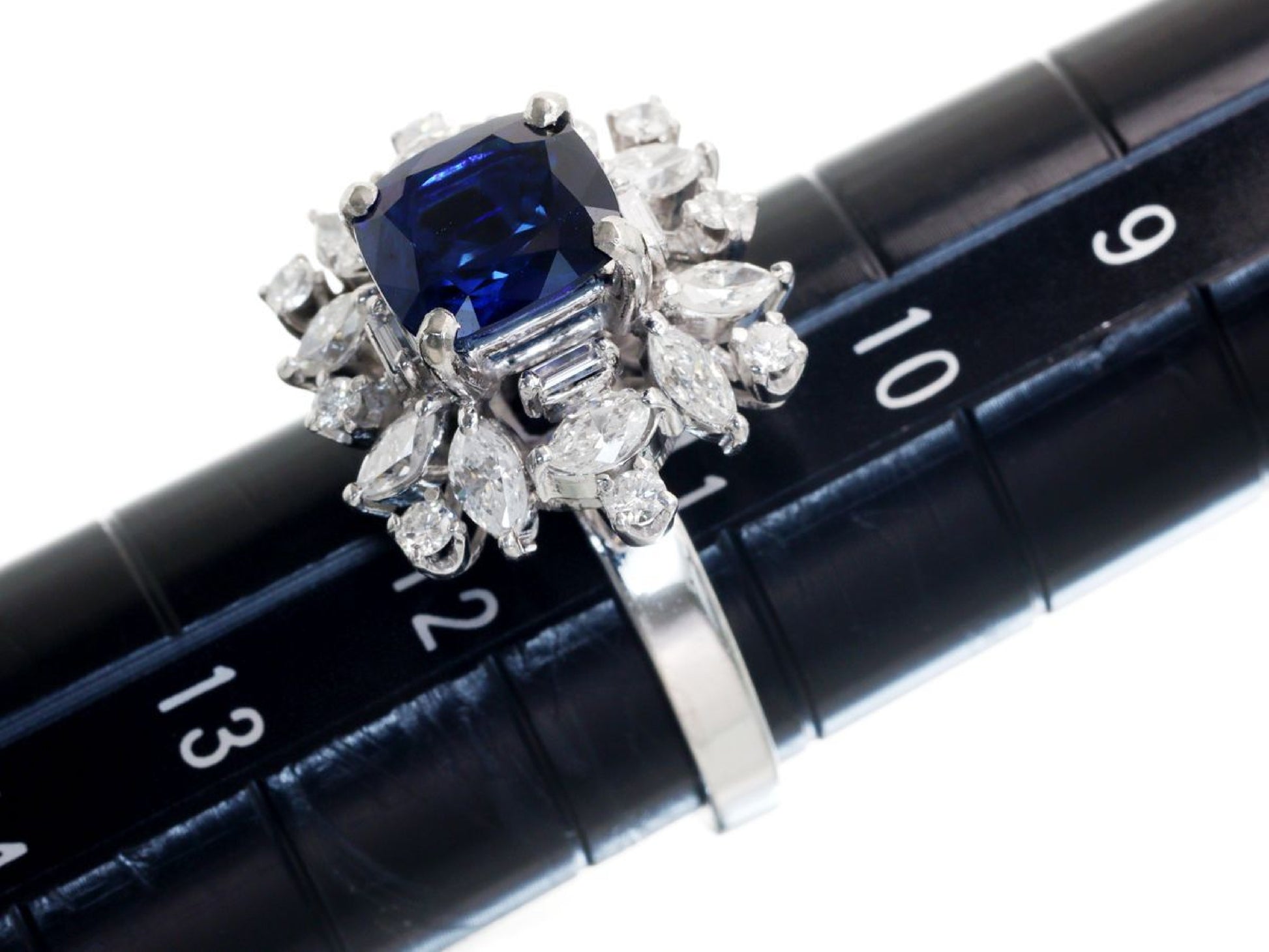 S2.04ct D0.92ct PT850 6.6g Ring 