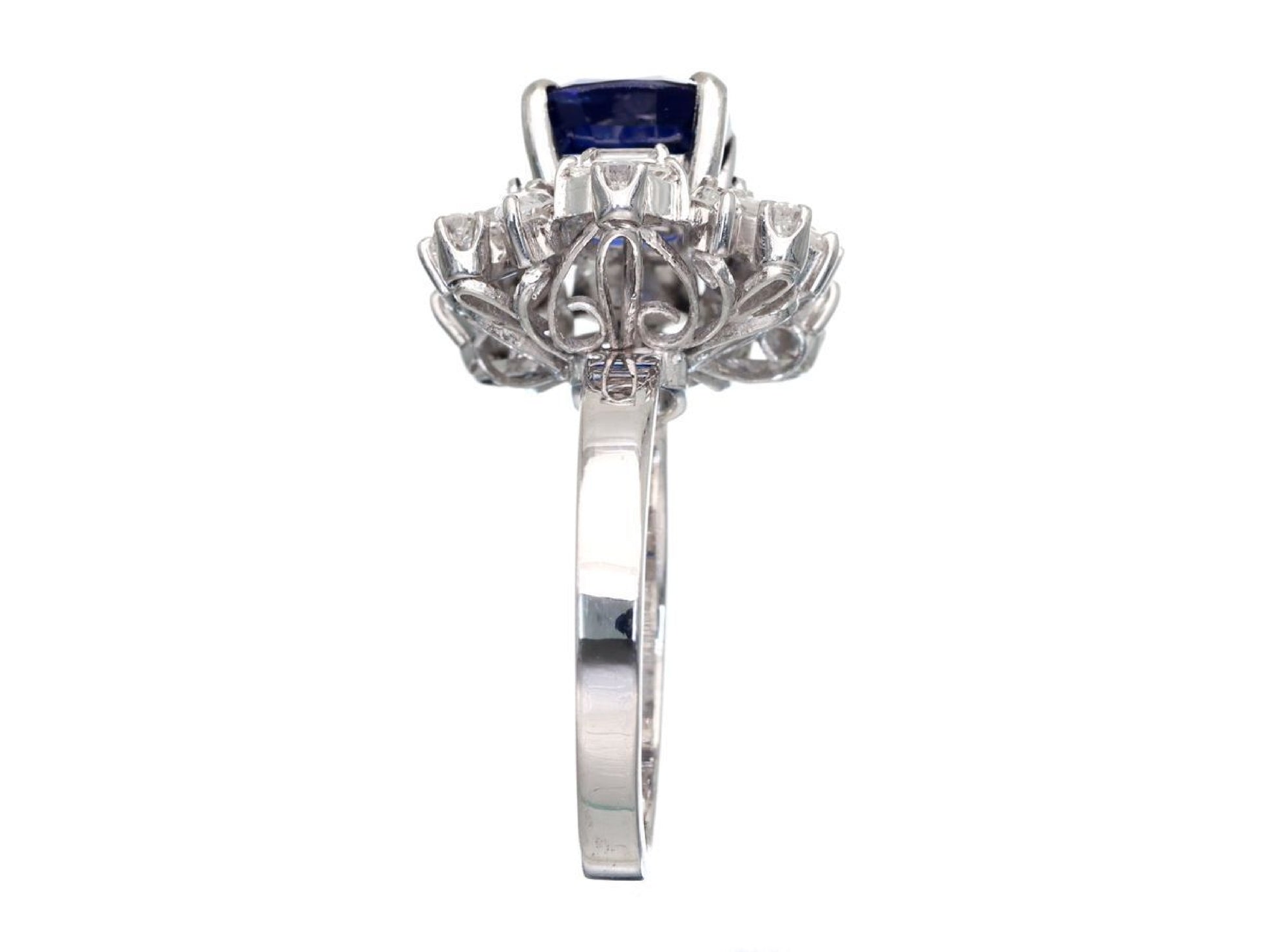 S2.04ct D0.92ct PT850 6.6g Ring 