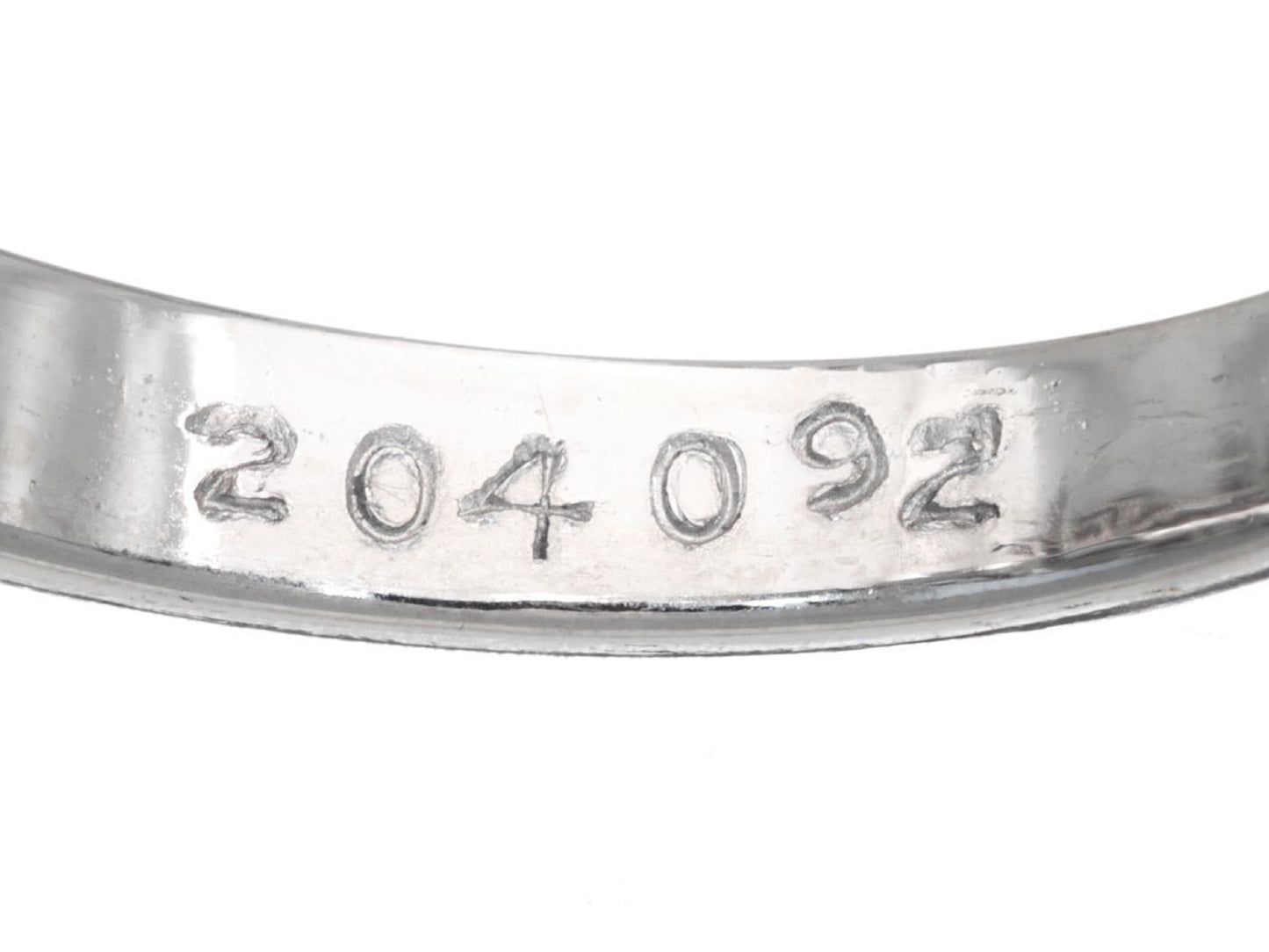 S2.04ct D0.92ct PT850 6.6g Ring 