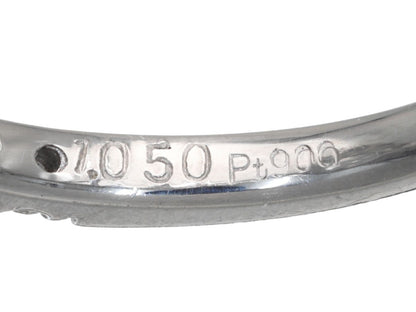 D1.050/0.54ct Pt900 4.1g Ring 