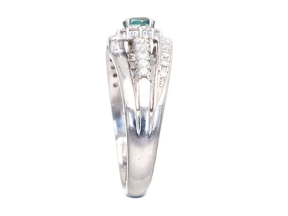AX 0.30ct D 0.36ct Pt900 7.0g Ring 