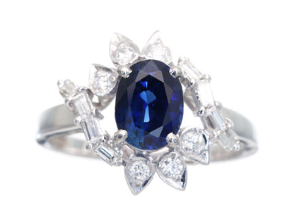 S1.39ct D0.39ct PT850 4.5g Ring 