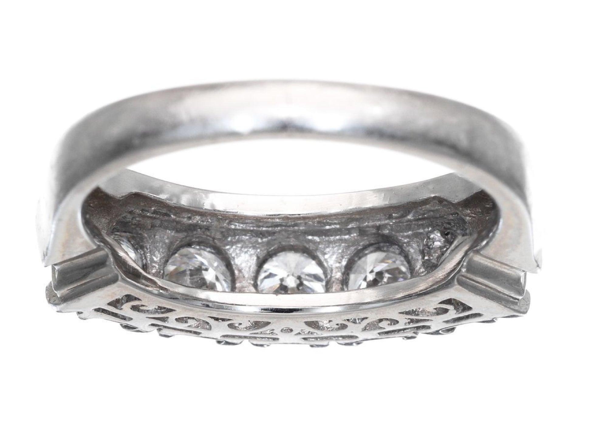 D1.00ct Pt900 6.8g Ring 