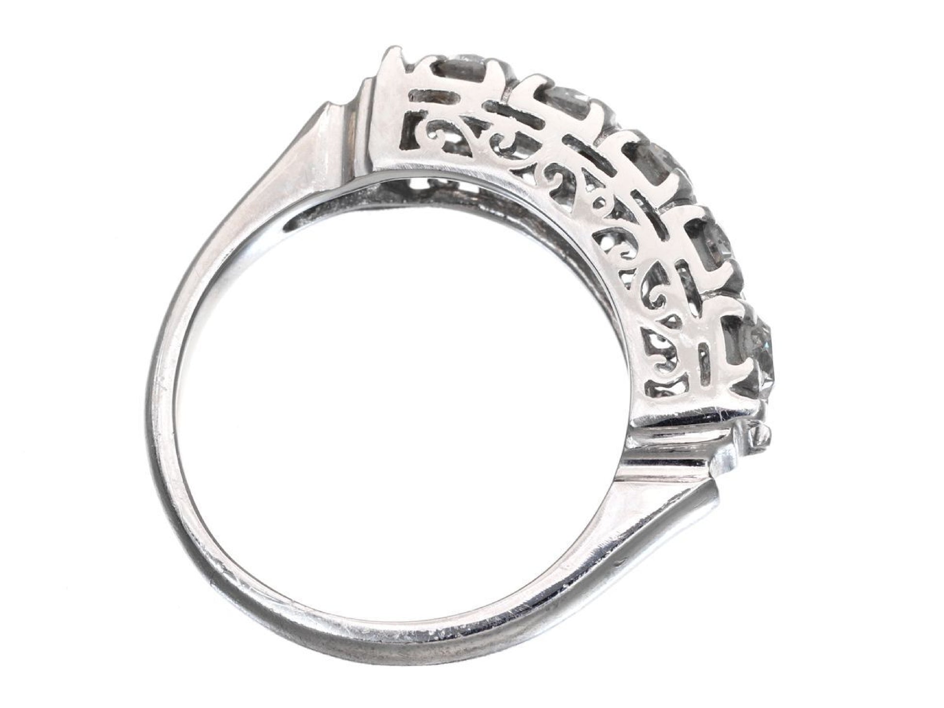 D1.00ct Pt900 6.8g Ring 