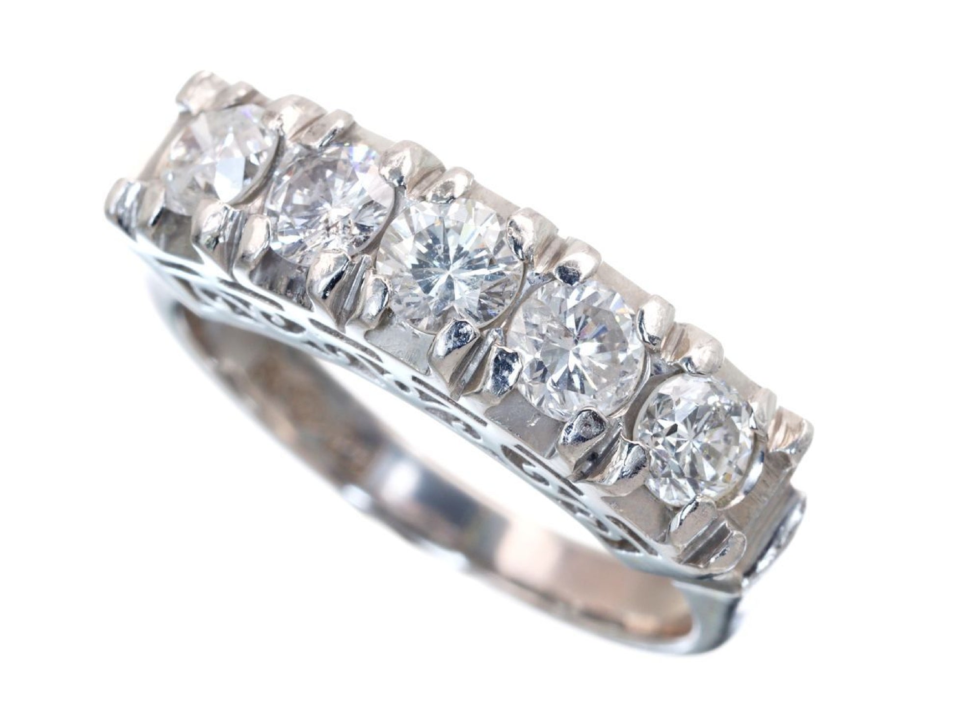 D1.00ct Pt900 6.8g Ring 