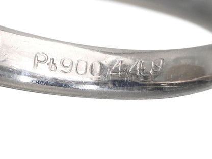 Stainless steel 4.49ct D0.60ct Pt900 7.7g ring 