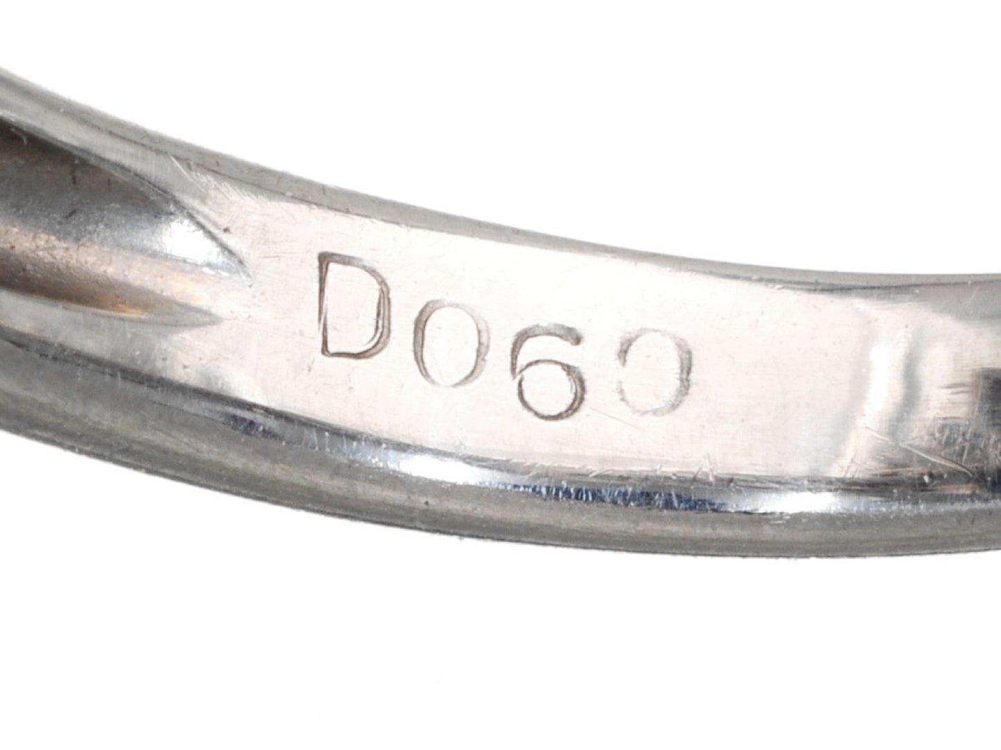 Stainless steel 4.49ct D0.60ct Pt900 7.7g ring 
