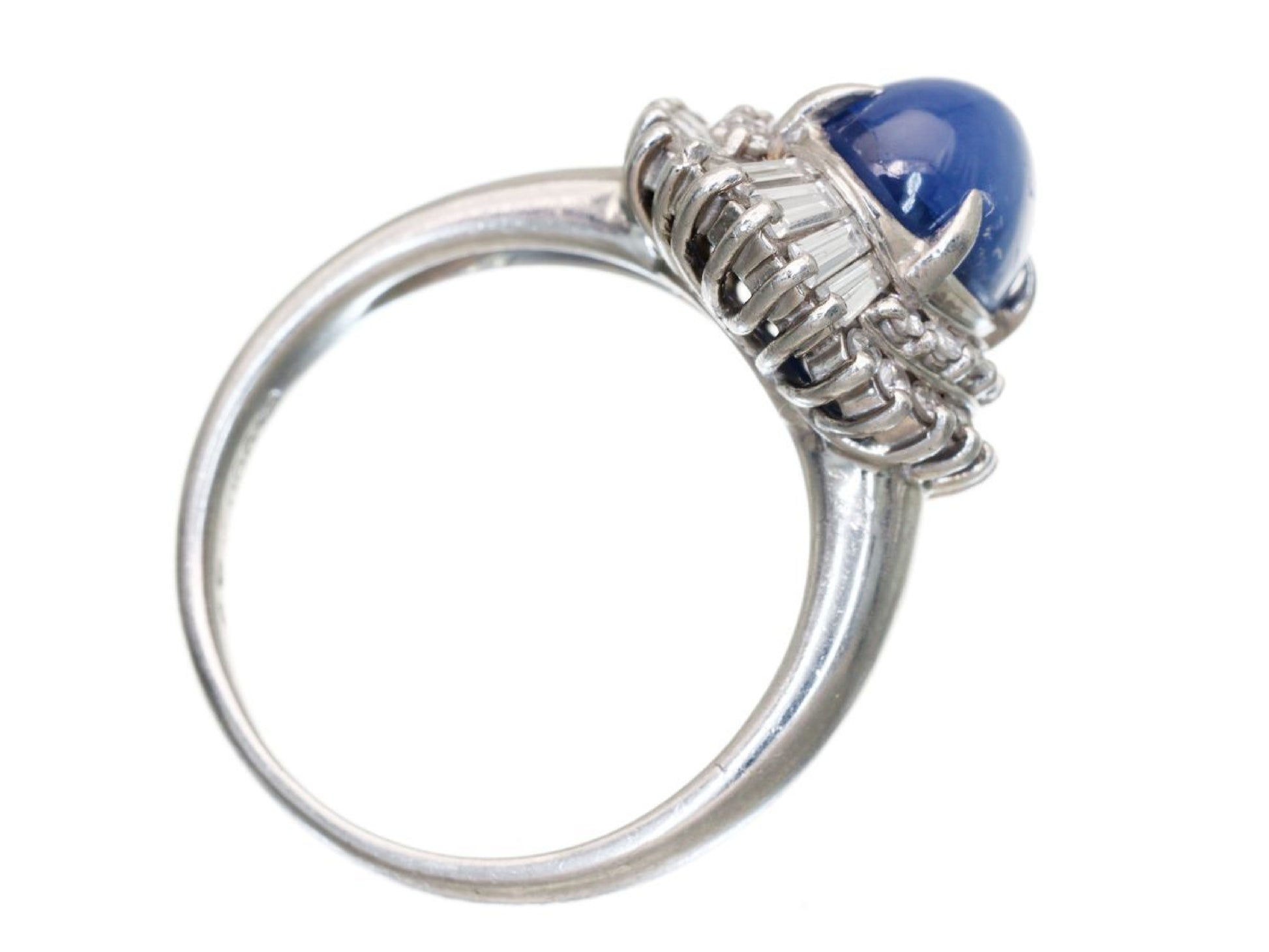 Stainless steel 4.49ct D0.60ct Pt900 7.7g ring 