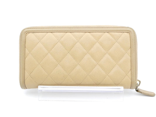 CHANEL Matelasse Caviar Leather Filigree Wallet
