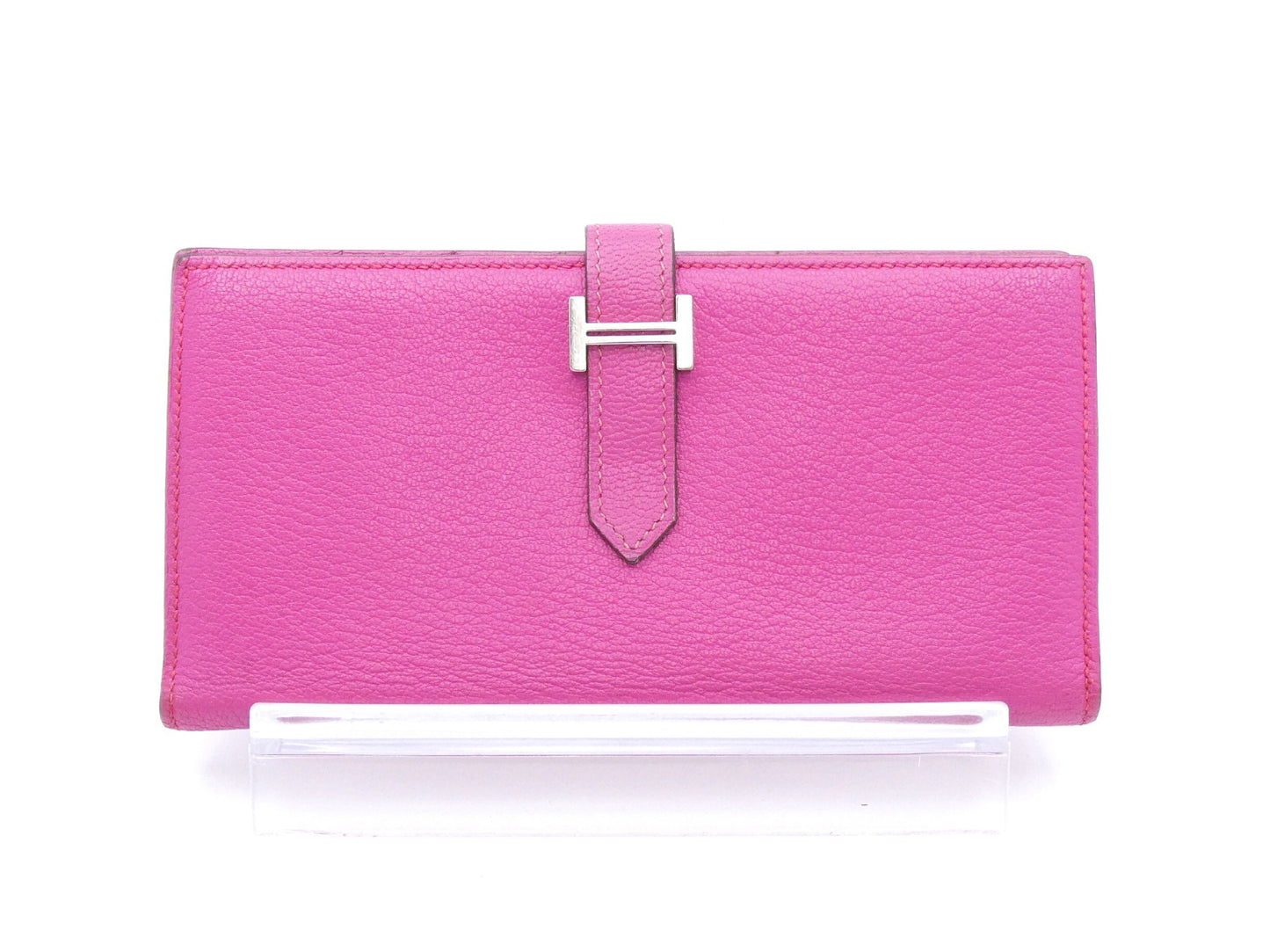 HERMES Bearn soufflé □L engraved wallet