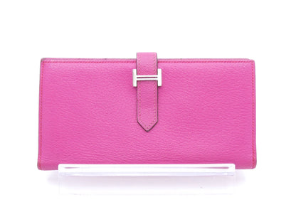 HERMES Bearn soufflé □L engraved wallet