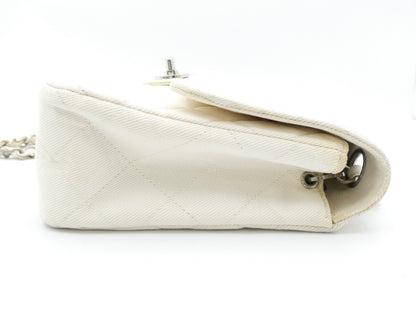CHANEL Matelasse Coco Mark Canvas Chain Shoulder Bag