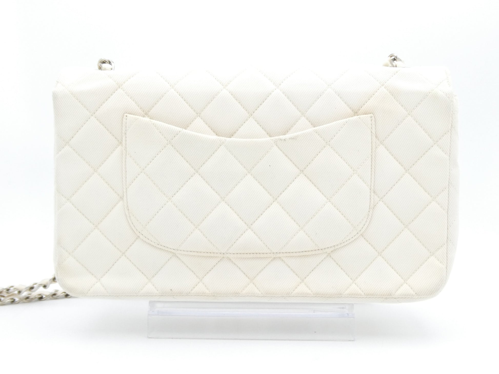 CHANEL Matelasse Coco Mark Canvas Chain Shoulder Bag