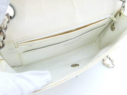 CHANEL Matelasse Coco Mark Canvas Chain Shoulder Bag