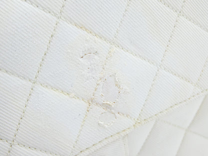 CHANEL Matelasse Coco Mark Canvas Chain Shoulder Bag