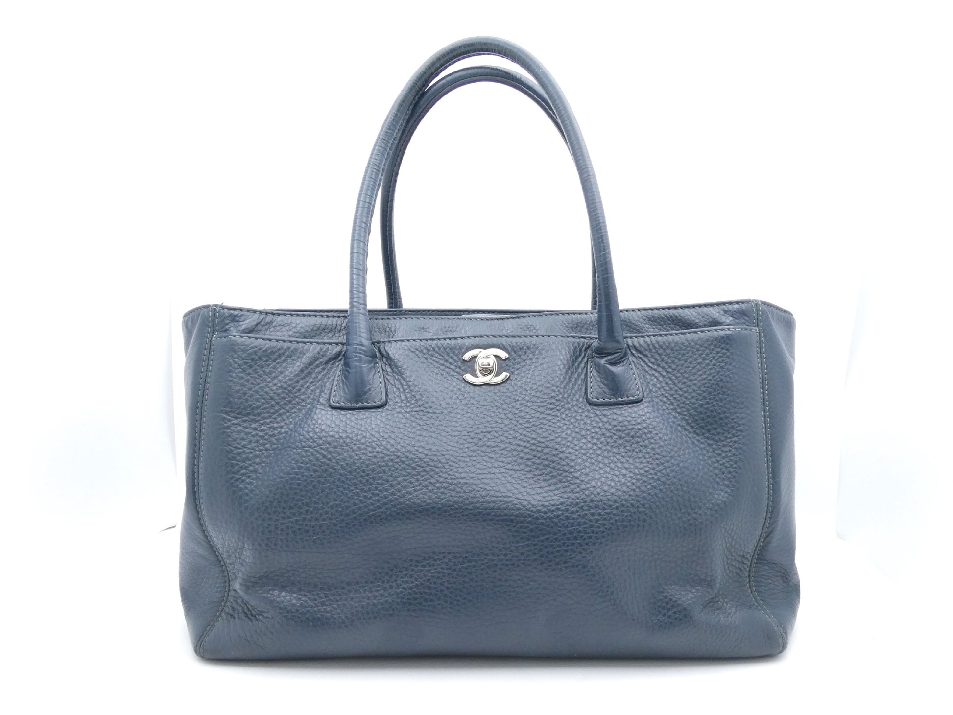 CHANEL Executive Coco Mark Turnlock Tote Bag