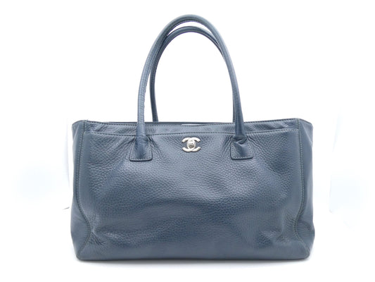 CHANEL Executive Coco Mark Turnlock Tote Bag