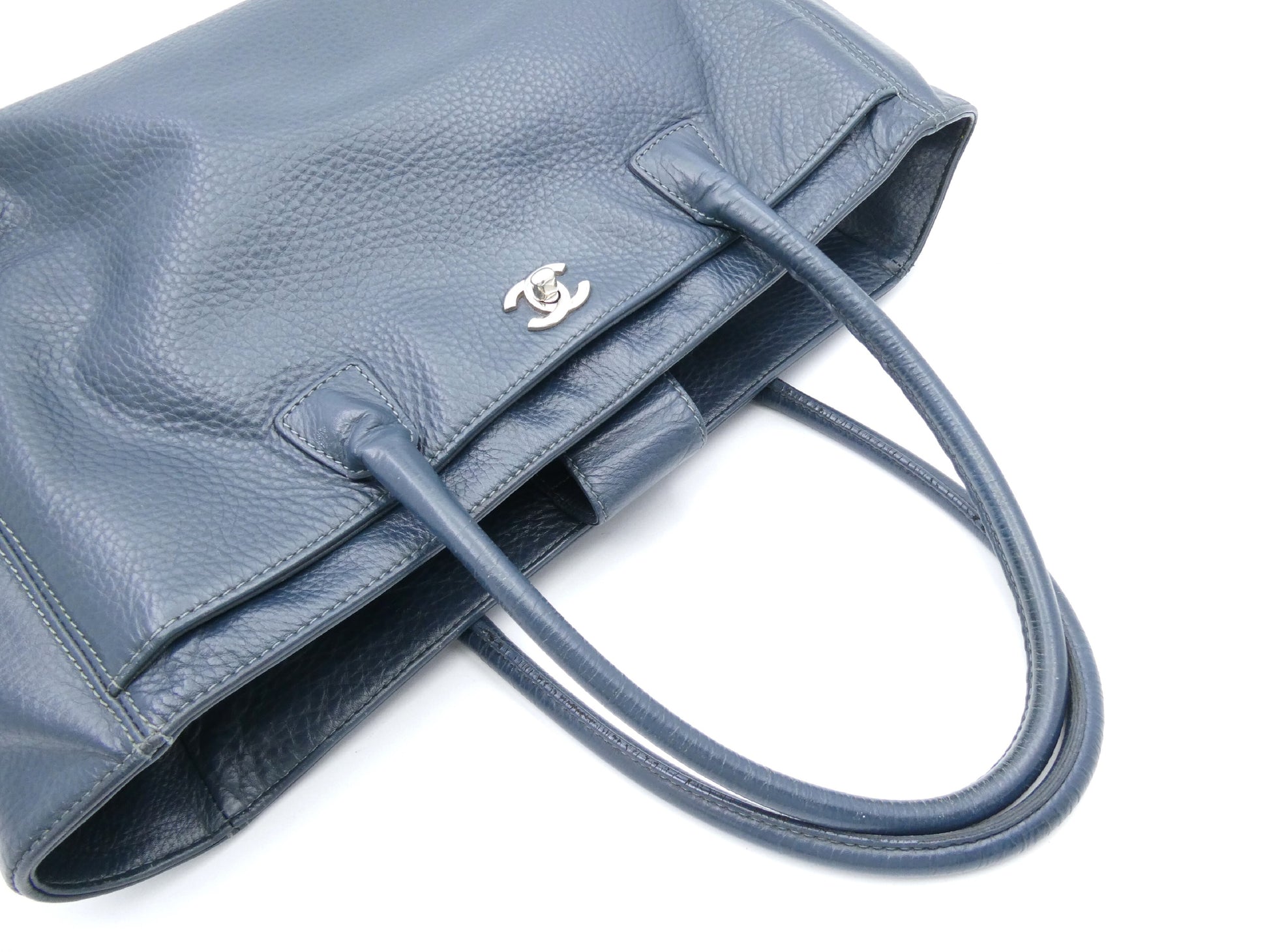 CHANEL Executive Coco Mark Turnlock Tote Bag