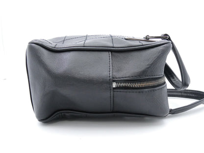CHANEL Chocolate Bar Coco Mark Leather Handbag