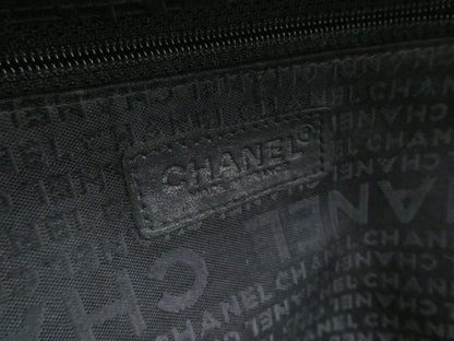 CHANEL Chocolate Bar Coco Mark Leather Handbag