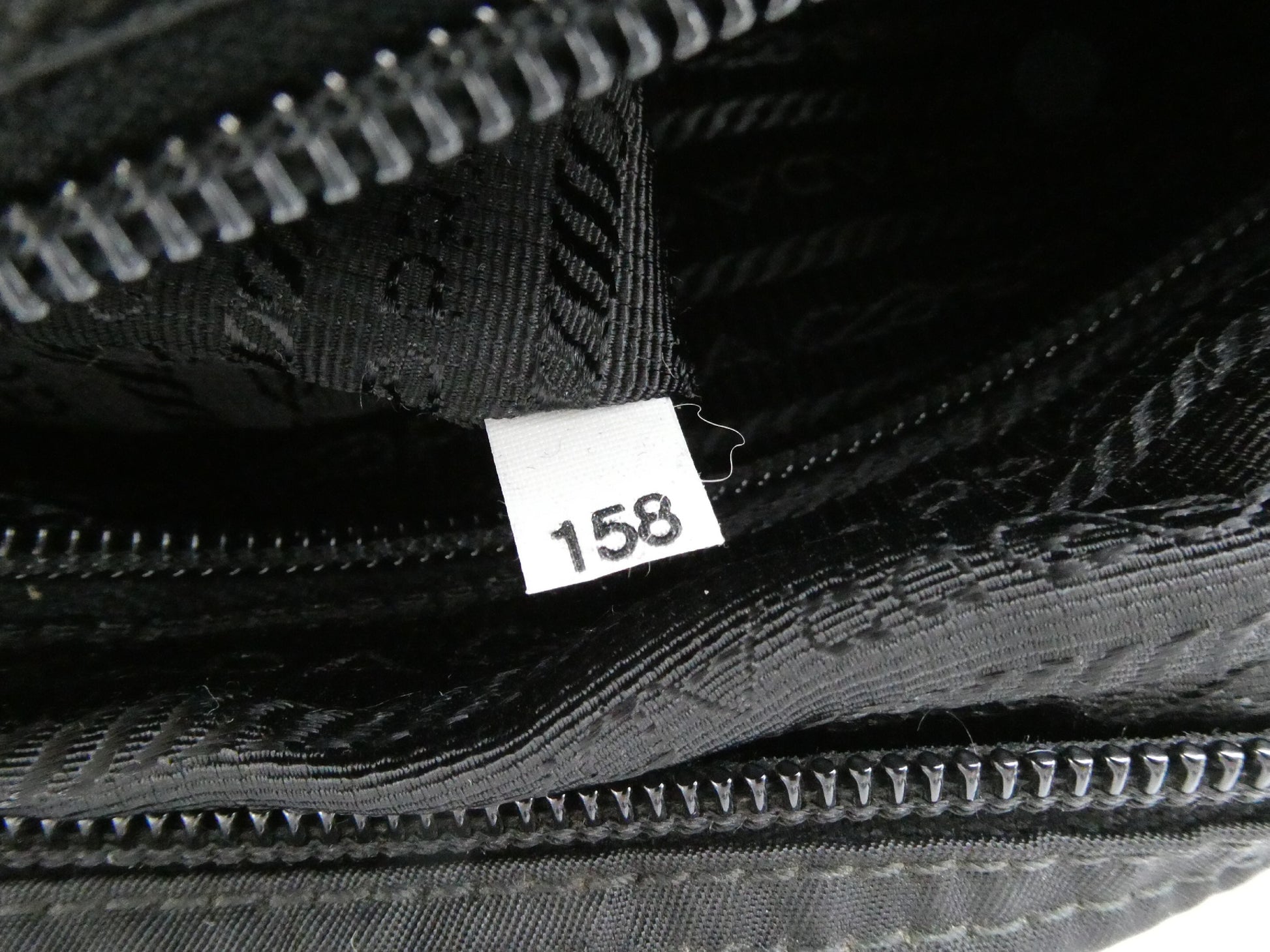 PRADA logo plate nylon shoulder bag