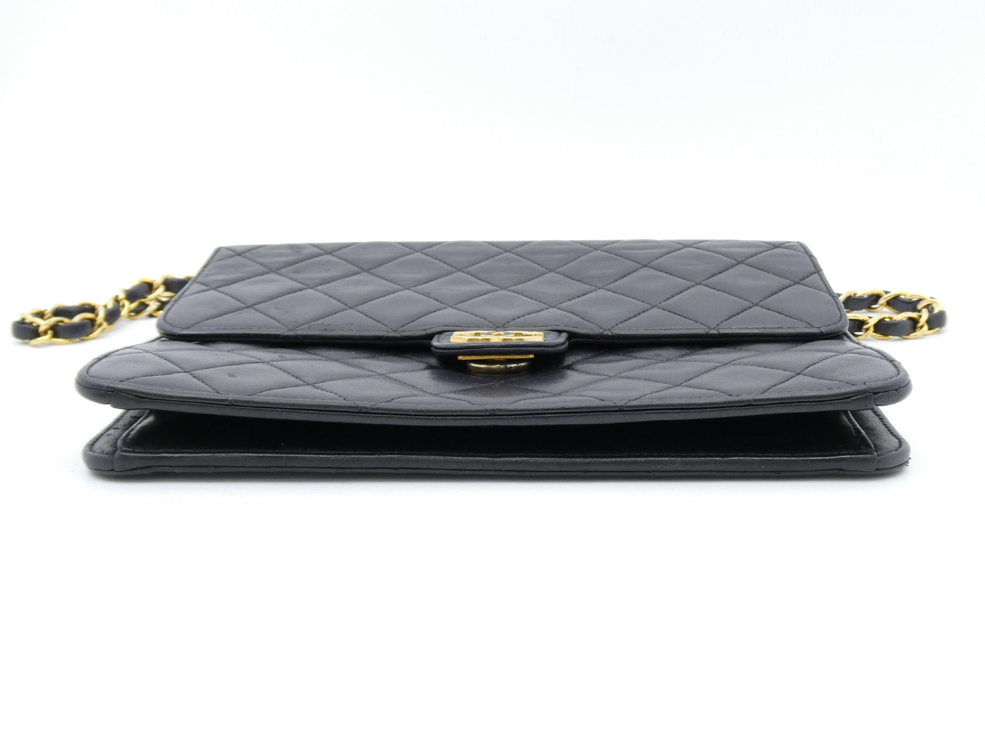 CHANEL Matelasse Coco Mark Push Lock Chain Shoulder Bag