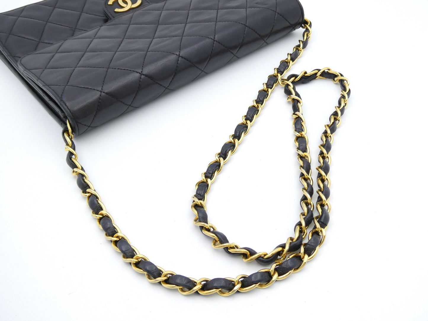CHANEL Matelasse Coco Mark Push Lock Chain Shoulder Bag