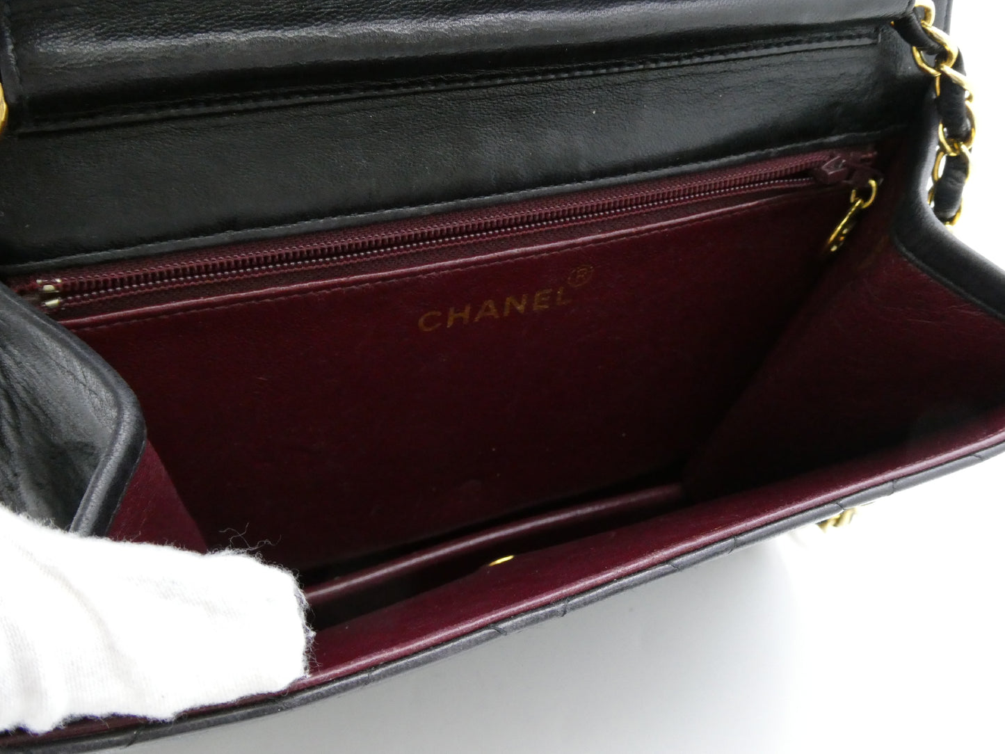 CHANEL Matelasse Coco Mark Push Lock Chain Shoulder Bag