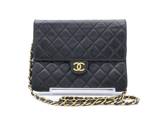 CHANEL Matelasse Coco Mark Push Lock Chain Shoulder Bag