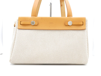 HERMES Airbag Cabas PM Shoulder Bag with G Stamp