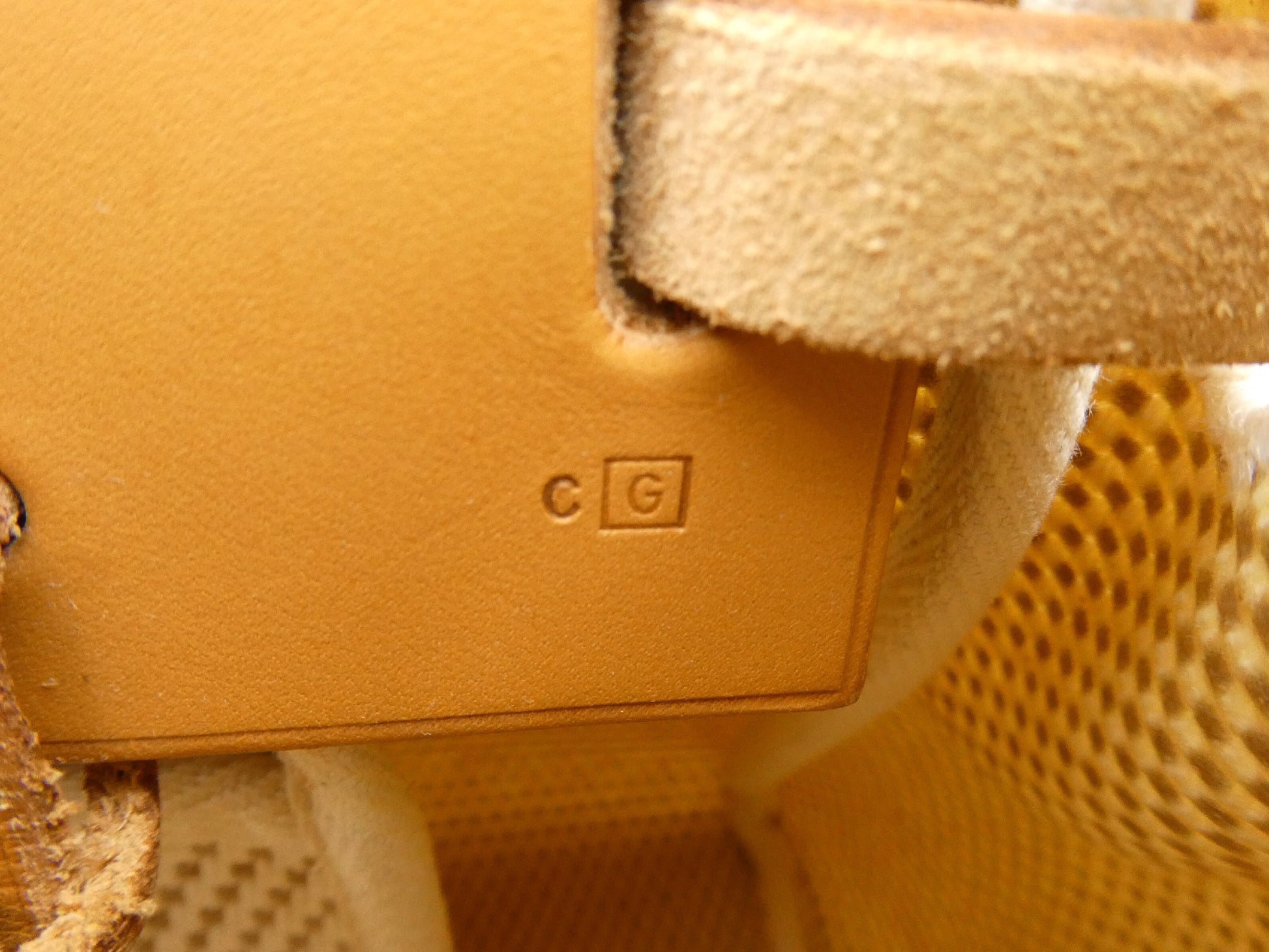 HERMES Airbag Cabas PM Shoulder Bag with G Stamp