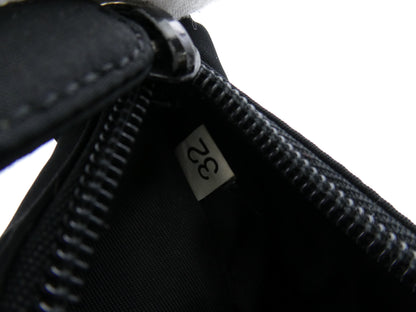 PRADA logo plate nylon handbag