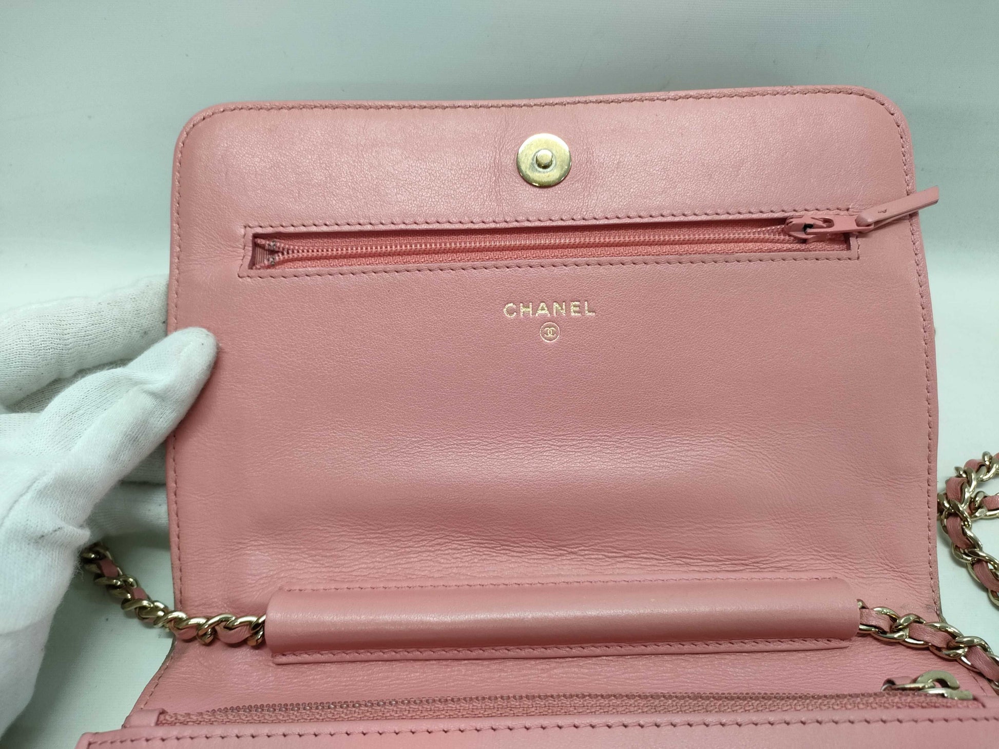 CHANEL Camellia Chain Shoulder Bag Wallet Shoulder Bag