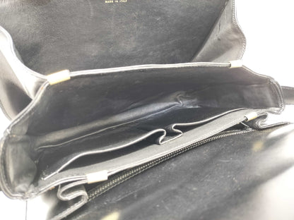 CELINE Leather Shoulder Bag with Gold Hardware