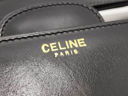 CELINE Leather Shoulder Bag with Gold Hardware