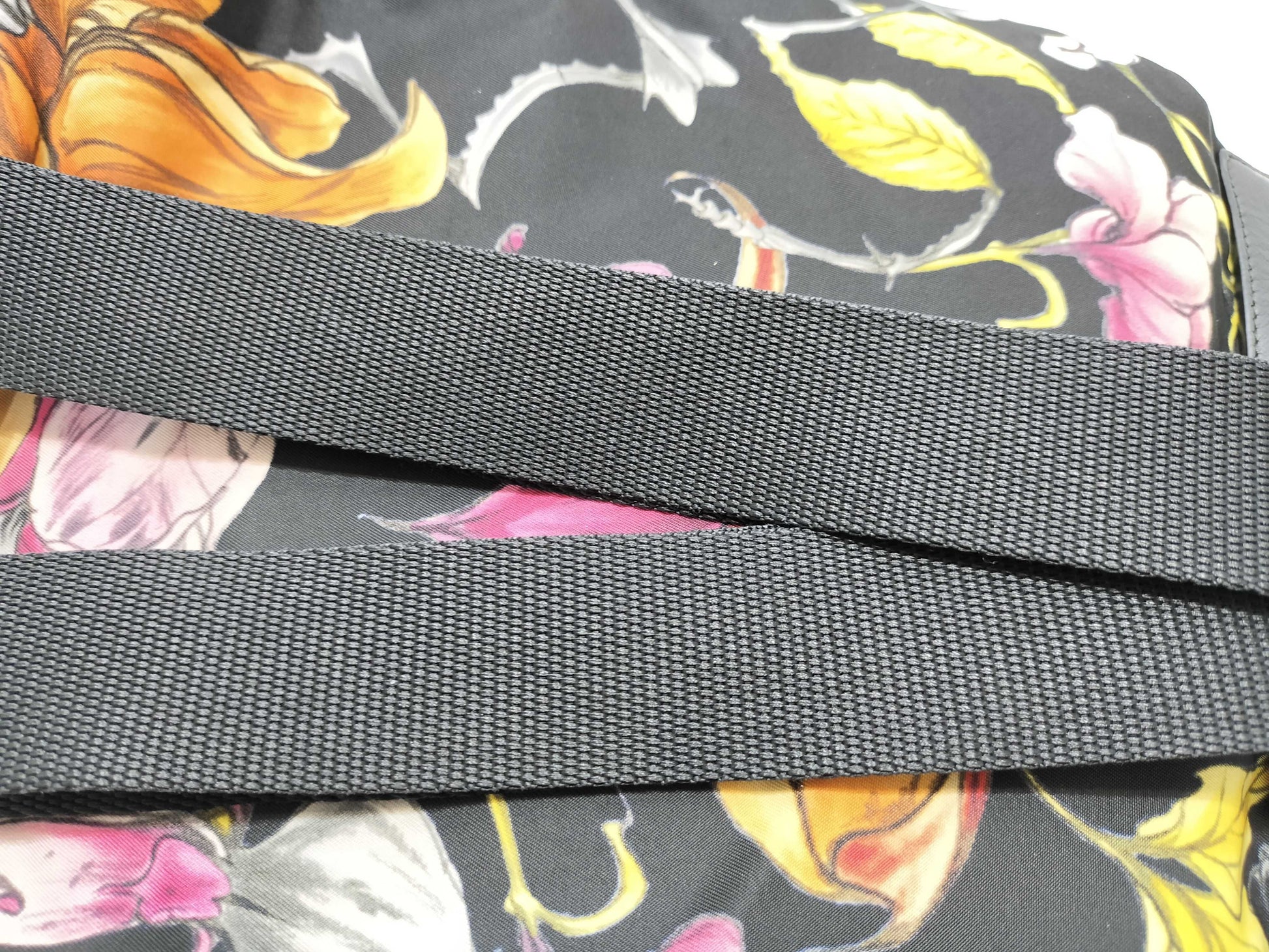 PRADA Nylon Prada Flower Nylon Backpack