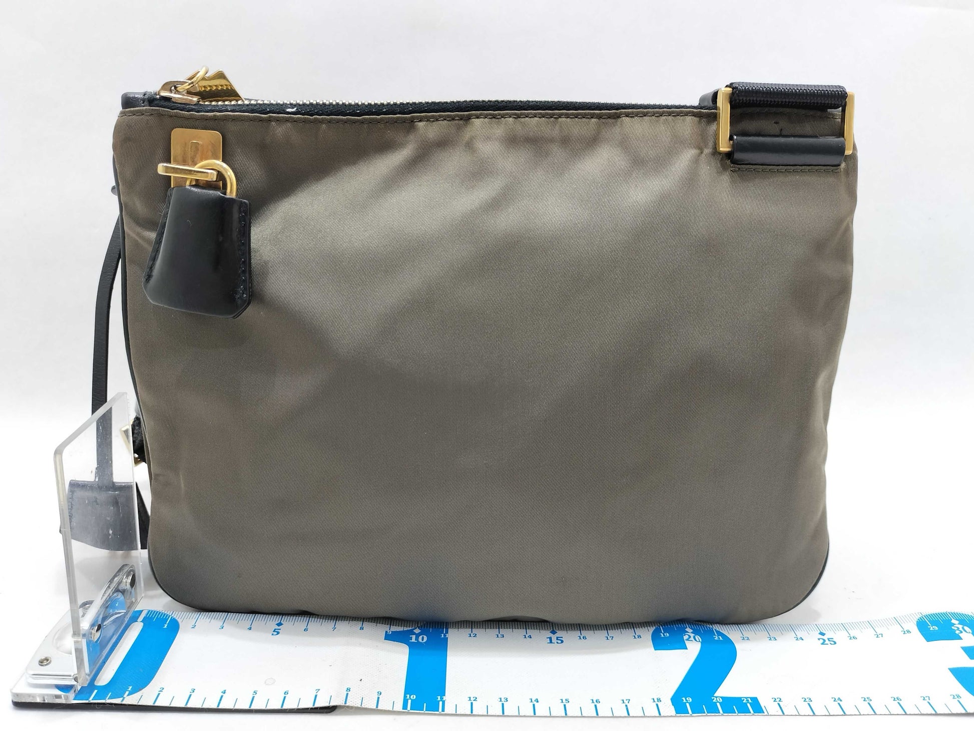 PRADA Nylon Prada Triangle Logo Nylon Shoulder Bag