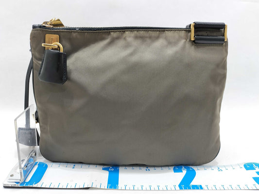 PRADA Nylon Prada Triangle Logo Nylon Shoulder Bag