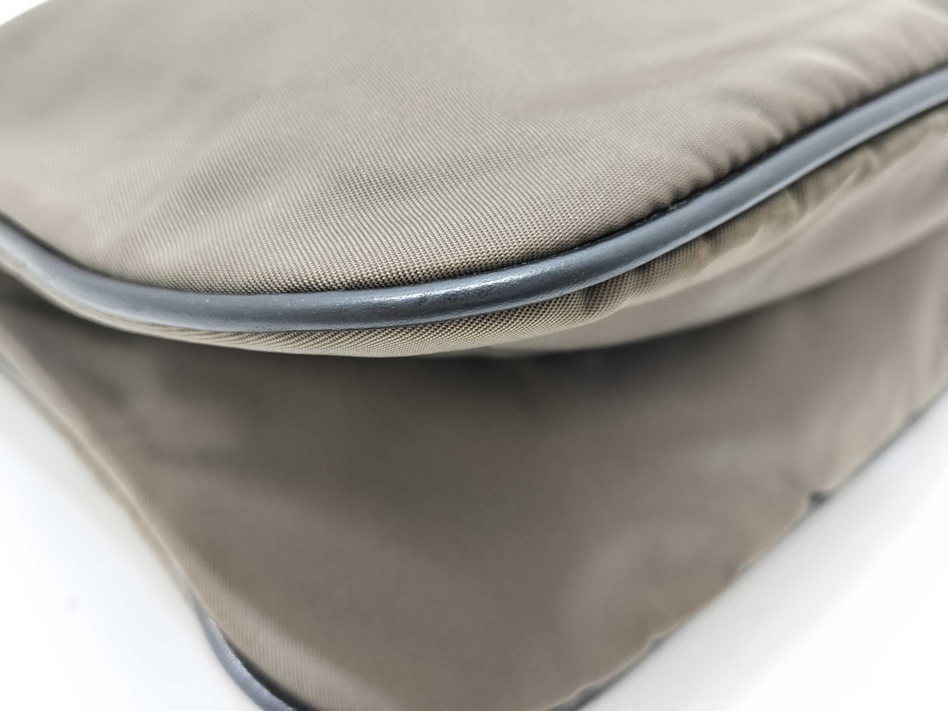 PRADA Nylon Prada Triangle Logo Nylon Shoulder Bag