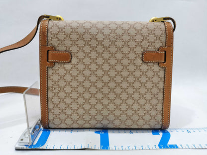 CELINE Macadam Turnlock Shoulder Bag
