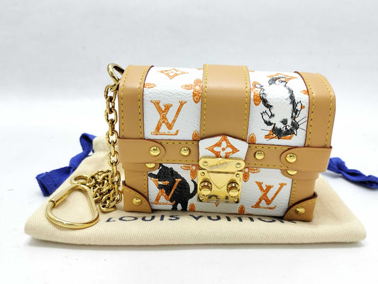 LOUIS VUITTON Monogram Louis Vuitton Trunk Catgram Transformed Pouch