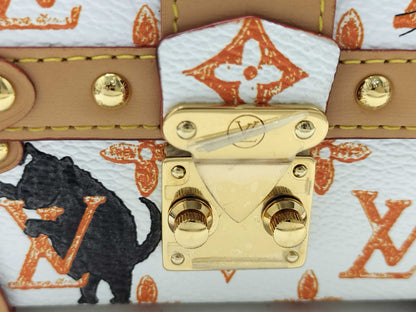 LOUIS VUITTON Monogram Louis Vuitton Trunk Catgram Transformed Pouch