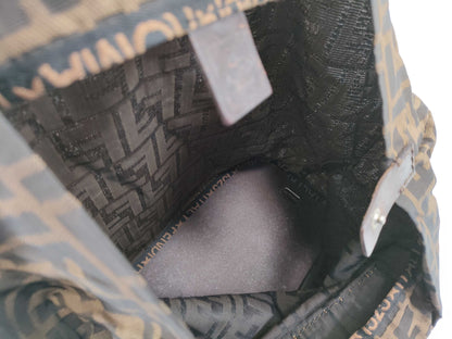 FENDI Zucca pattern FENDI canvas and leather Zucca tote bag