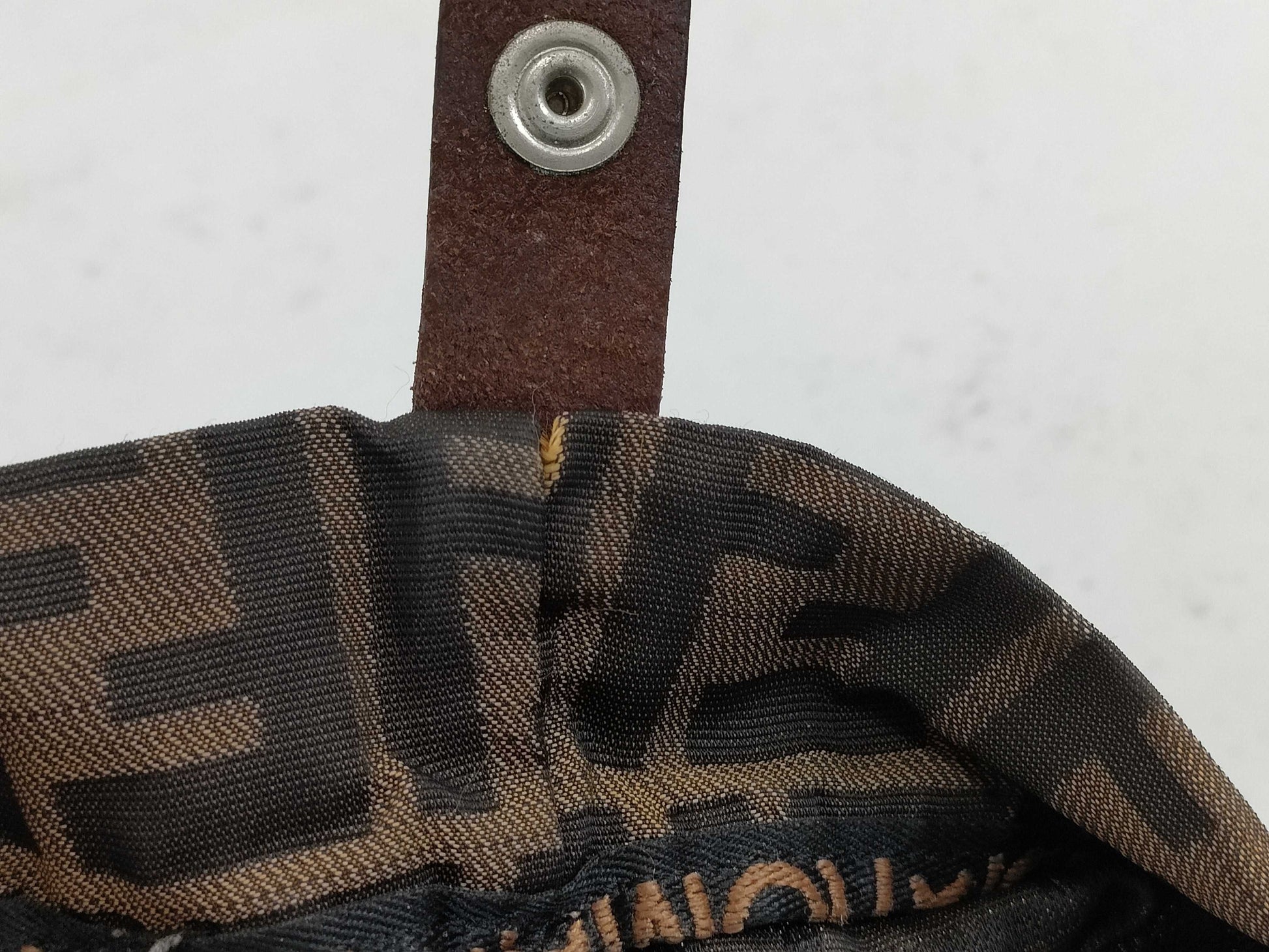 FENDI Zucca pattern FENDI canvas and leather Zucca tote bag