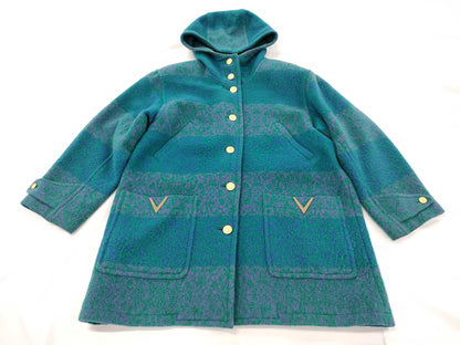 Valentino Garavani Valentino Garavani Valentino Sports Hooded Coat with V Logo, Size 38