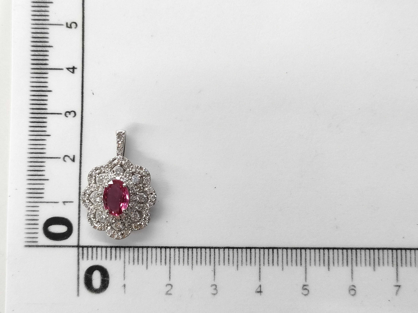 R1.183ct D1.11ct PT900 3.6g Pendant Top 