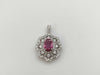 R1.183ct D1.11ct PT900 3.6g Pendant Top 