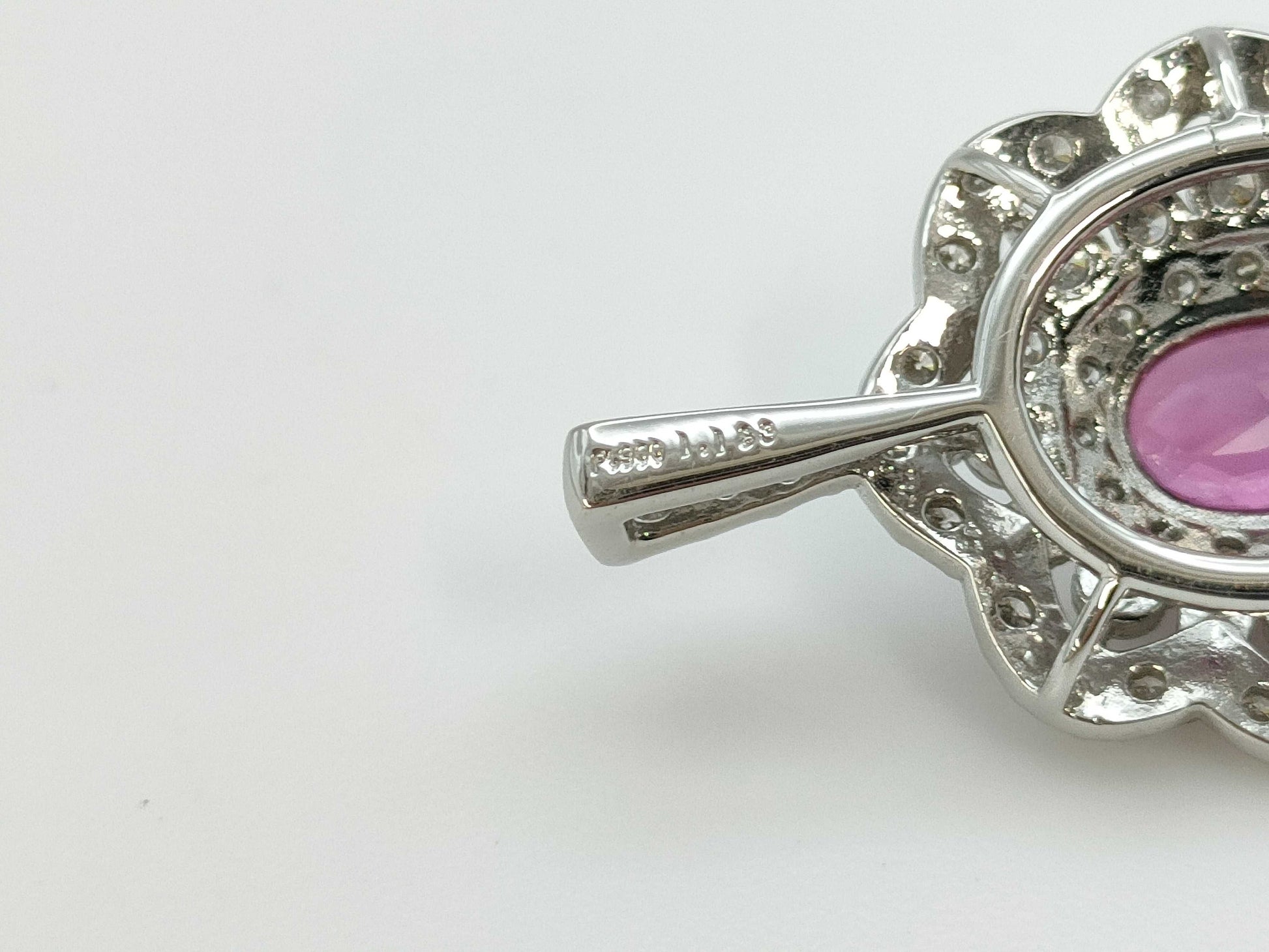 R1.183ct D1.11ct PT900 3.6g Pendant Top 