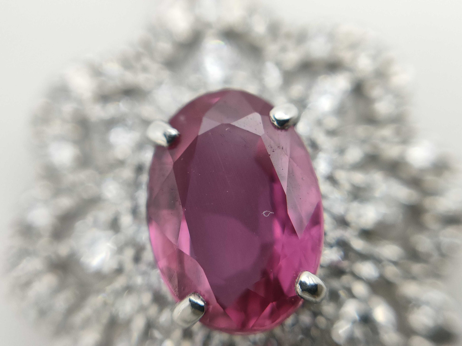 R1.183ct D1.11ct PT900 3.6g Pendant Top 